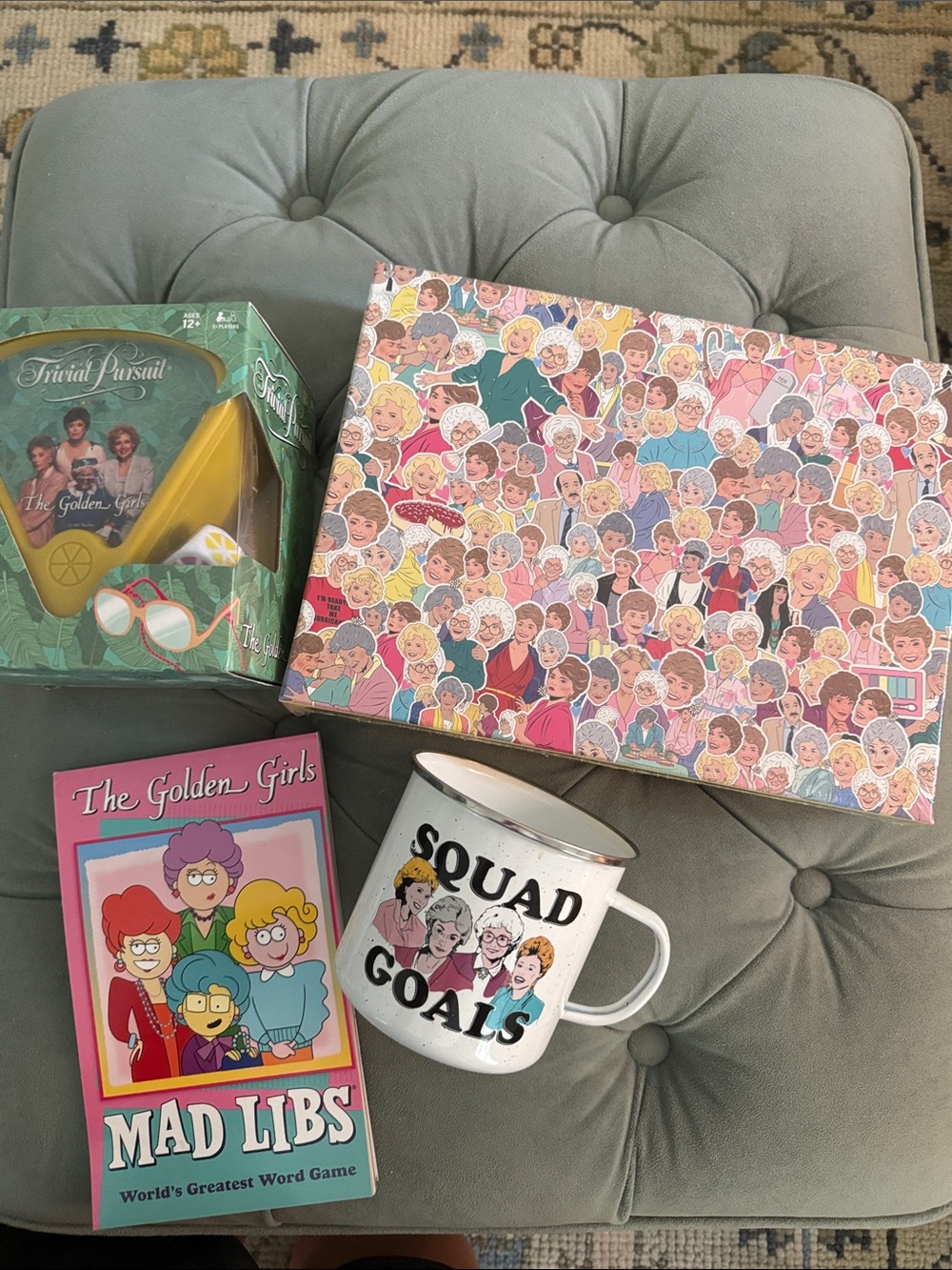 Golden Girls fan collection! ‘Squad Goals' Enamel Mug/Mad Libs/puzzle/& game